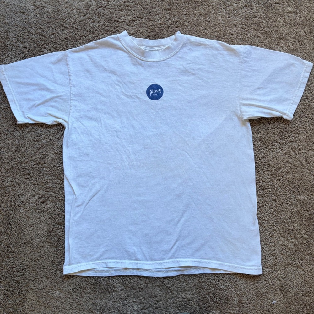 Vintage Gibson Guitars White Chet Atkins Appreciation Society T-Shirt Large